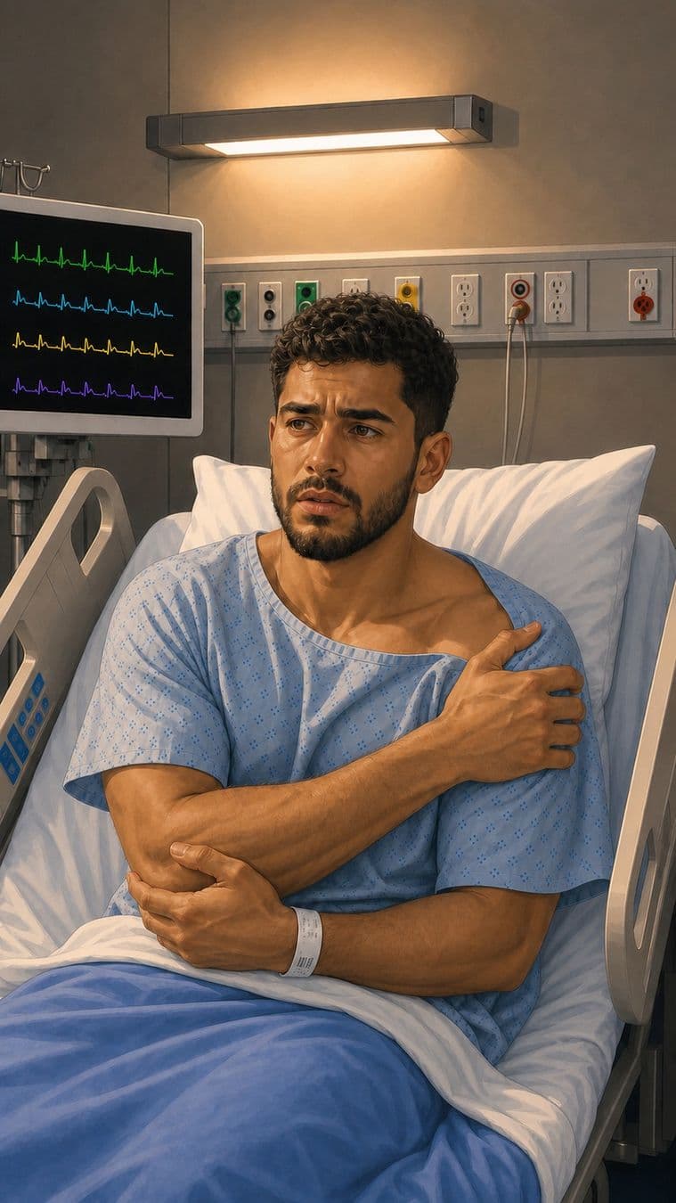Jordan Reyes, presenting with shoulder injury