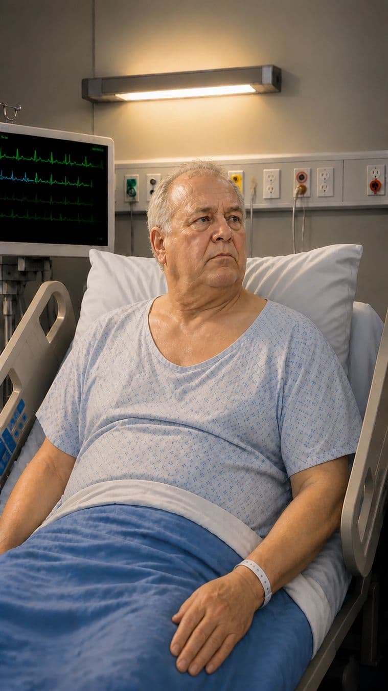 Thomas Whitaker, presenting with abdominal pain